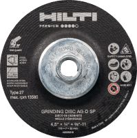 AG-D SP Grinding disc High-performance abrasive grinding disc for fast, rough grinding of stainless/carbon steel (with hub)