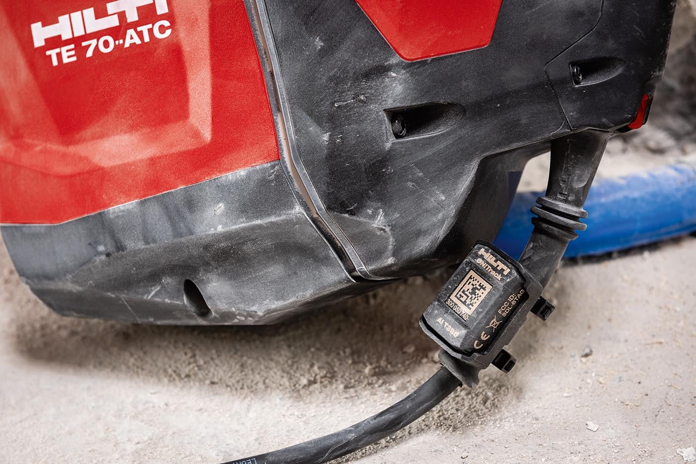 Hilti TE 70-ATC with an ON!Track tag on its power cord