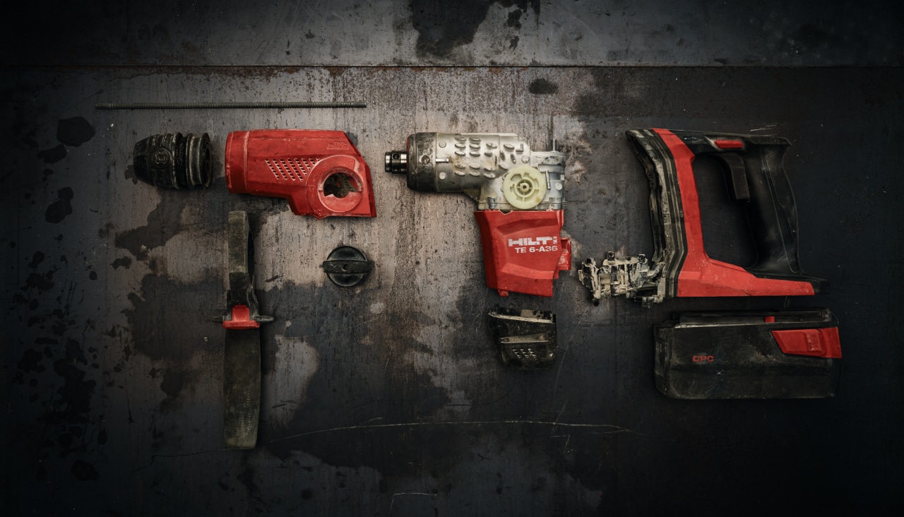 A TE 6-A36 dismantled for recycling in a recycling center