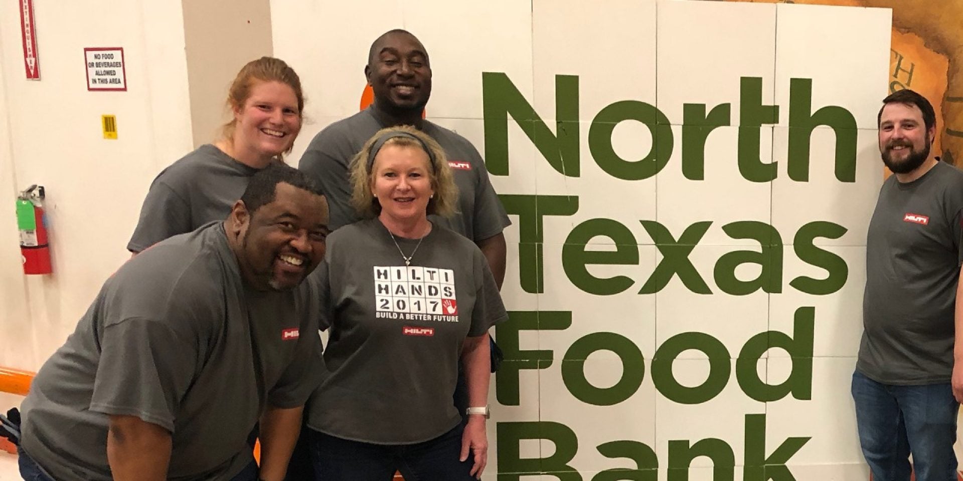 Hilti volunteers with North Texas Food Bank