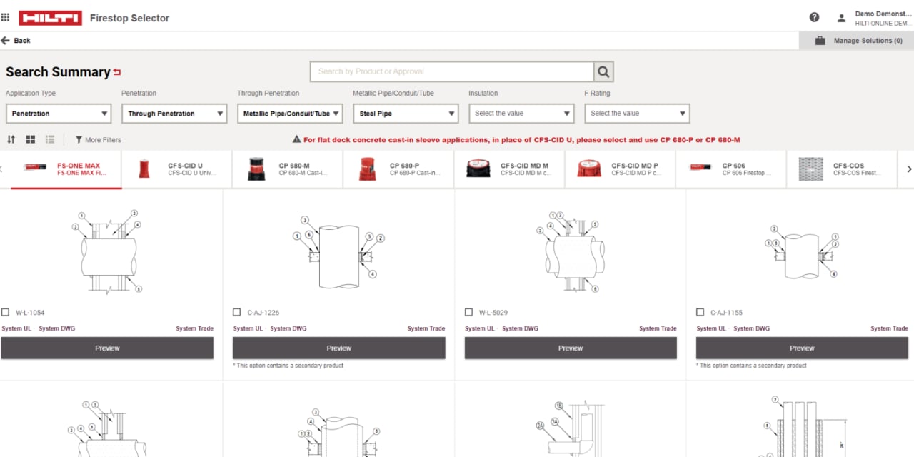 Firestop Selector 2to1 - Firestop Firestop Selector 2to1 - Firestop