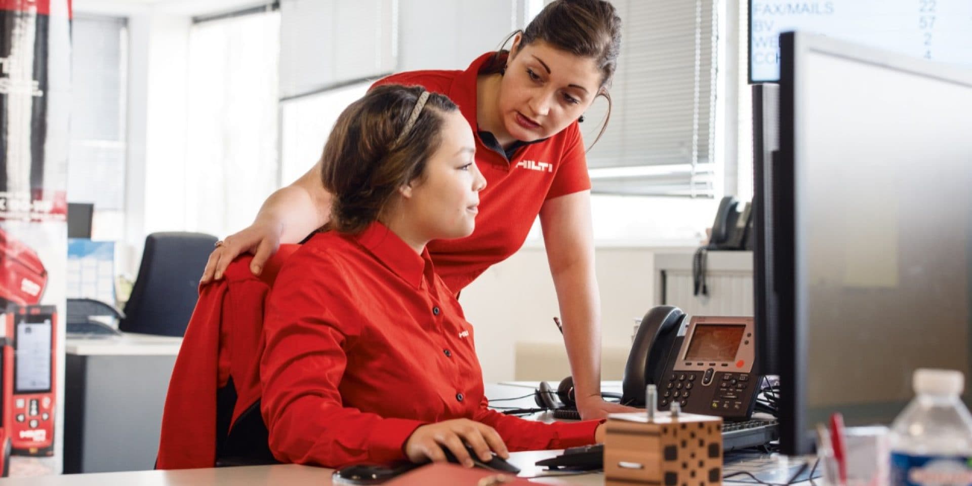 Les représentants du service clientèle de Hilti en ligne