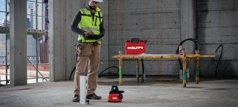 PMD 200 Jobsite layout tool Intuitive 2D layout laser tool to easily mark out drywall track locations and complex geometries in indoor environments Applications 1