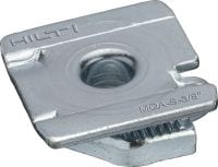 MQA-S Collier de serrage galvanisé pour raccorder les composants filetés aux entretoises