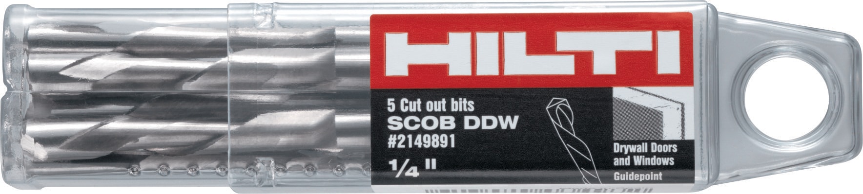 SCOB DG Drywall router bit with guide point Metal and wood drill
