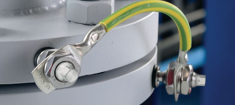 Connecteur électrique S-BT-ER Vis de goujon fileté (acier inoxydable, filetage Whitworth) pour les connexions électriques sur l’acier dans les environnements très corrosifs Applications 1