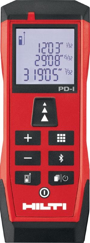 Lasermètre PD-I Lasermètre robuste avec fonctions de mesure intelligente et connectivité Bluetooth® pour les applications intérieures jusqu'à 100 m/330 ft