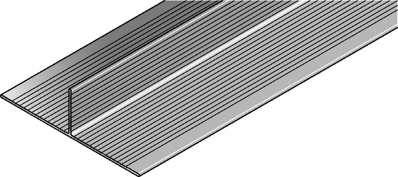 Rail MFT-T Rail en aluminium en forme de T pour l'assemblage de sous-structures de panneaux de façades verticales et horizontales