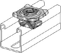 Collier de serrage pour étrier de tuyau MQA-R Colliers de serrage pour étrier de tuyau en acier inoxydable pour relier les composants filetés (impériale) aux rails d’entretoise MQ