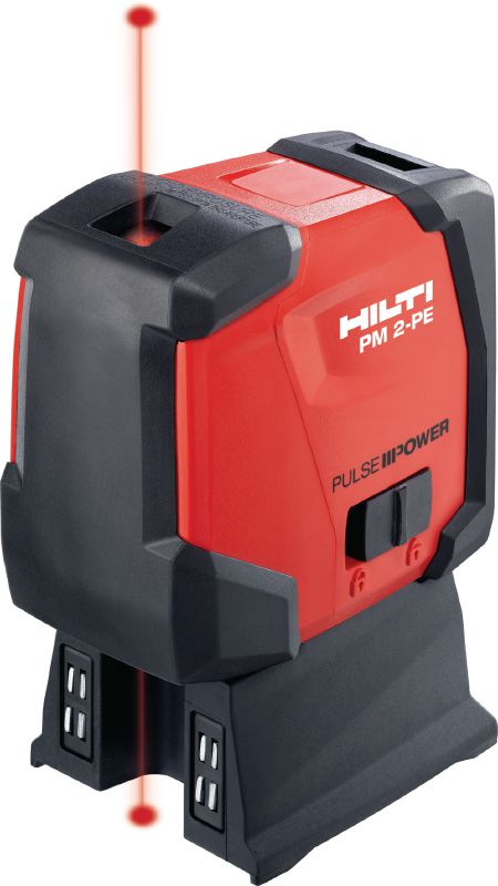 Laser point PM 2-PE Laser à plomb haute précision avec 2 points et faisceau rouge