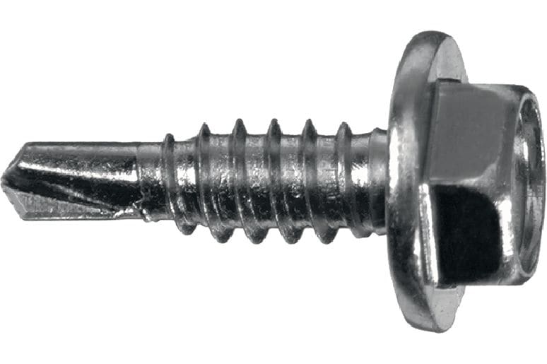 S-MD-HWH 1/4, #3 Self-drilling metal screws Self-drilling screw (zinc-plated carbon steel) without washer for light-medium gauge metal-to-metal fastenings (up to 0.22 in)