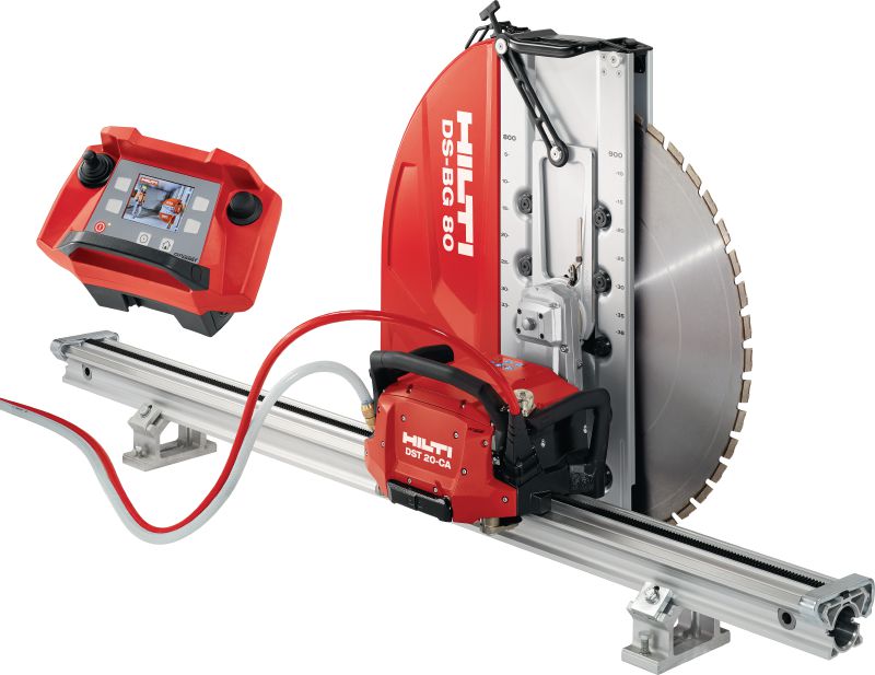 DST 20-CA 2nd Wall saw Electric wall saw for tough cutting jobs with cut assistance and on-board control electronics (no external e-box)