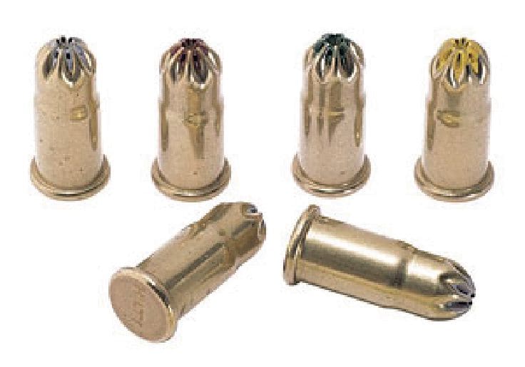 5.5/16 Powder cartridges (.22 caliber) Propellant cartridges for use with the DX E72 powder actuated tool