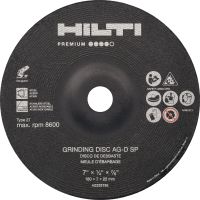 Disque de meulage AG-D SP Type 27 Disque de meulage haute performance pour le ponçage rapide et grossier de l'acier inoxydable/au carbone (Type 27)
