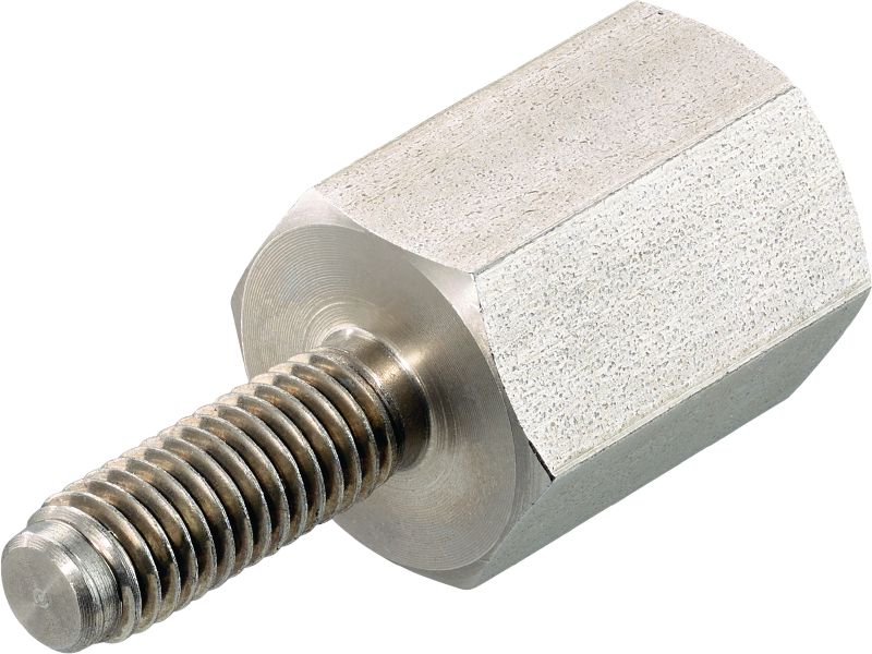 Saillies filetées (acier inoxydable) Étrier fileté mâle-femelle en acier inoxydable pour fixation à des poutres en acier revêtues de protection passive contre le feu (PFP)