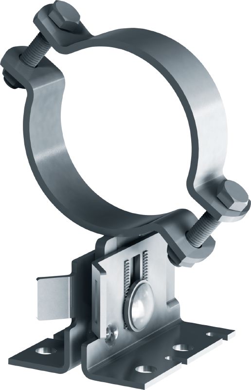MP-PS 1-1 Pipe shoe Outdoor coated (OC) pipe shoe with height and slope adjustability for heavy industrial applications with outer pipe diameters of 21-173 mm (1/2 to 6)