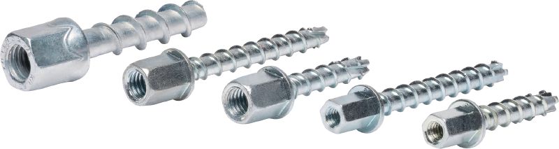 KH-EZ I Screw anchor with internally threaded head Ultimate screw anchor for quicker and more economical fastening of threaded rod to concrete (carbon steel, internally threaded)