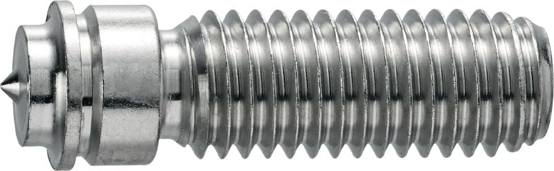 Goujons filetés F-BT-MR SN avec rondelle d’étanchéité Goujons filetés en acier inoxydable à utiliser avec Hilti Stud Fusion, y compris une rondelle d’étanchéité et un écrou à bride de sécurité