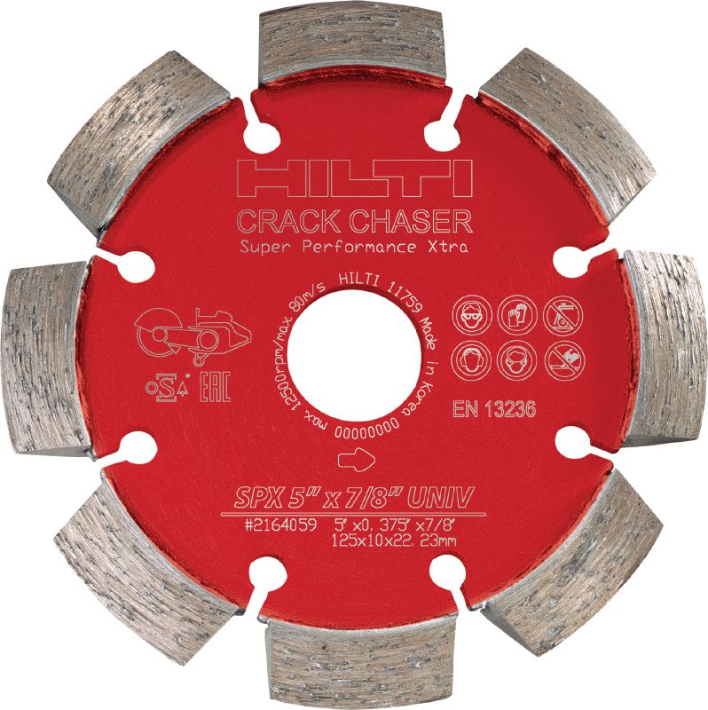 SPX Crack chaser blade Ultimate diamond crack chasing blade for superior repairing cracks in concrete