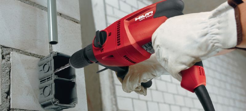 UH 700 Hammer drill Corded two-speed, high-torque hammer drill driver for universal use Applications 1