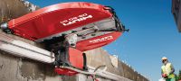 Lame de scie murale Equidist SPX-HCU (arbre H1 compatible avec Hilti) Lame de scie murale haut de gamme (20 kW) pour une vitesse de découpe élevée et une durée de vie accrue dans le béton armé (arbre H1 compatible avec les scies murales Hilti) Applications 2
