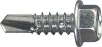 S-MD HWH and HHWH #2 Self-drilling hex screws Self-drilling hex head screw (zinc-plated) for fastening sheet metal to steel substructures