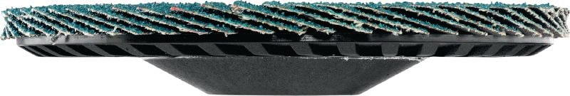 Disque à lamelles AF-D FT PL SP Disques à lamelles plates à support plastique de première qualité avec filetage pour le ponçage grossier ou fin de l'acier inoxydable, de l'acier et d'autres métaux