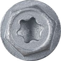 Vis à béton à tête hexagonale à empreinte Torx KWIK-Con+ Vis à béton haute performance polyvalente pour le béton et la maçonnerie (acier au carbone, tête hexagonale)