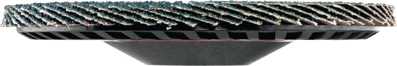 AF-D FT PL SPX Threaded flap disc Ultimate plastic-backed flat flap discs with thread for rough to fine grinding of stainless steel, steel and other metals