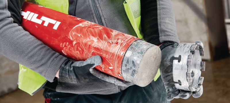 X-Fût de couronne de forage (pouce, BL) Fût X-Change (avec l'emmanchement à dégagement rapide Hilti BL) Applications 1