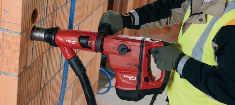 TE 60-ATC-AVR Rotary hammer Versatile and powerful SDS Max (TE-Y) rotary hammer for concrete drilling and chiseling, with Active Vibration Reduction (AVR) and Active Torque Control (ATC) Applications 1