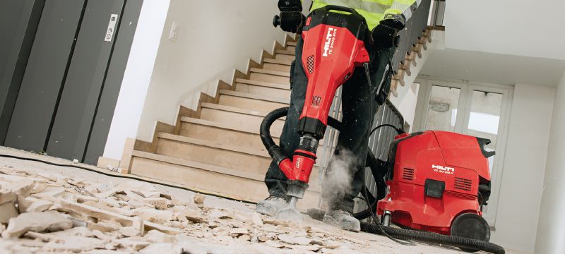 TE 2000-AVR Electric jackhammer Powerful and extremely light TE-S breaker for concrete and demolition work Applications 1