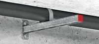 MP-US OC Étriers plats à pattes à revêtement extérieur (OC) pour applications de tuyauterie universelles Applications 1