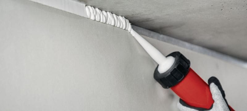 CS-S SA Light smoke and acoustic sealant Lightweight, paintable smoke and acoustic sealant for drywall joints and pipe penetrations (including CPVC) Applications 1