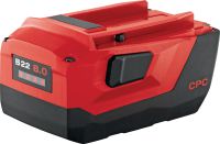 Batterie 22 V B22 8.0 Batterie Li-ion 22 V 8,0 Ah de dernière génération pour une durée de fonctionnement maximale