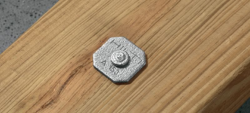 Fixations pour lisses basses Clous unitaires avec rondelle pour la fixation de lisses basses dans le béton à l'aide de cloueurs à poudre Applications 1