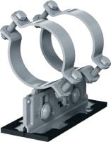 MP-PS 2-2 Pipe shoe Outdoor coated (OC) pipe shoe with height and slope adjustability for heavy industrial applications with outer pipe diameters of 21-328 mm (1/2 to 12)