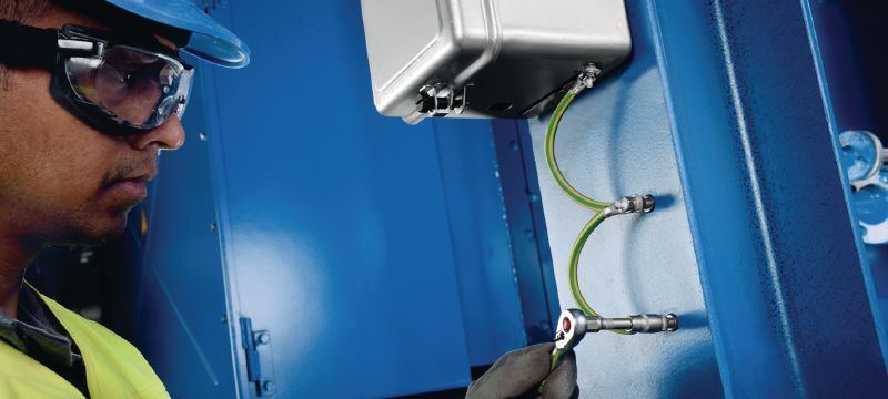 Connecteur électrique S-BT-ER Vis de goujon fileté (acier inoxydable, filetage Whitworth) pour les connexions électriques sur l’acier dans les environnements très corrosifs Applications 1