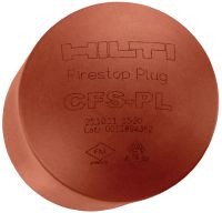 CFS-PL Firestop plug Reusable intumescent firestop solution for permanent or temporary cable openings in walls and floors