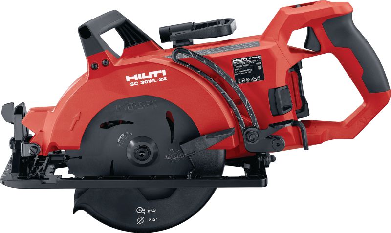 SC 30WL-22 Cordless worm drive-style saw Cordless worm drive-style saw with brushless motor for precise, heavy-duty cuts up to 2-3/8 depth using 7-1/4” blades (Nuron battery platform)