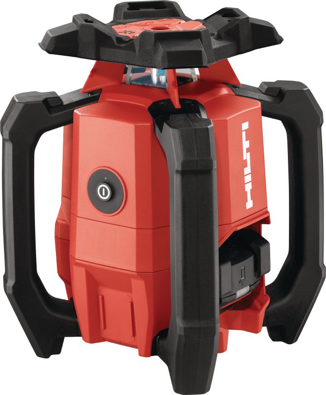 PR 40-22 Niveau laser rotatif à pente unique Niveau laser rotatif extérieur robuste avec fonctions automatiques pour le nivellement, l’alignement, l’inclinaison et l’équerrage sur de longues distances (plateforme de batteries Nuron)
