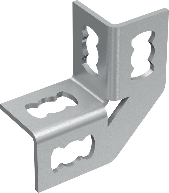 Connecteur à angle MQW-4-90 Angle à 90 degrés galvanisée pour le raccordement de profilés à entretoises MQ multiples