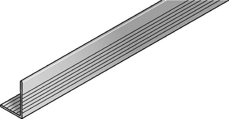 Rail MFT-L Rail en aluminium en forme de L pour la construction des sous-structures d'assemblage de façades verticales et horizontales