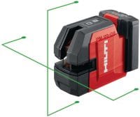 Laser ligne et vertical PM 20-CG 12 V Laser combiné à faisceau vert, 2 lignes et 5 points pour la plomberie, le nivellement, l'alignement et l'équerrage (plateforme de batteries 12 V)