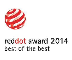 This product has been awarded the "Best of the Best" Red Dot Design Award.