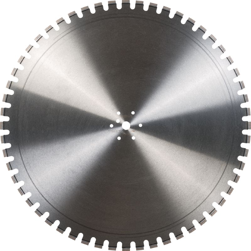 Lame de scie murale Equidist SPX-HCU (arbre H1 compatible avec Hilti) Lame de scie murale haut de gamme (20 kW) pour une vitesse de découpe élevée et une durée de vie accrue dans le béton armé (arbre H1 compatible avec les scies murales Hilti)