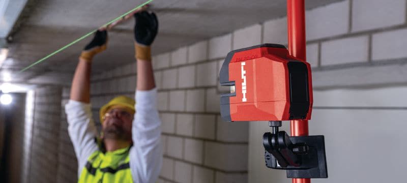 PM 20-CGE Plomb de haute précision et laser ligne latéral Laser à faisceau vert combiné de haute précision, 2 lignes et 4 points pour la plomberie, le nivellement, l'alignement et l'équerrage Applications 1