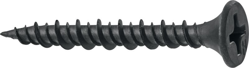 Vis pointues pour plaquiste PBH S HI/LO M1 Vis en bande-chargeur pour cloison sèche (revêtement au phosphate) pour le chargeur de vis SD-M 1 ou SD-M 2; pour la fixation de panneaux de cloison sèche au bois ou au métal