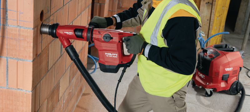 TE 50-AVR Rotary hammer Our most compact SDS Max (TE-Y) rotary hammer for lightweight comfort and control while drilling or chiseling in concrete, stone, and masonry Applications 1
