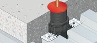 Système de protection contre les chocs (IPS) Bouchon Supérieur d'Étanchéité Solution d'étanchéité à l'eau pré-installé satisfaisant les exigences d'évaluation W pour tuyaux de fonte Applications 1